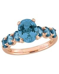 Rina Limor - Rose-Plated 4.00 Ct. Tw. Topaz Ring - Lyst