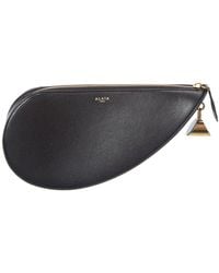 Alaïa - Alaïa Le Demi Coeur Leather Clutch - Lyst