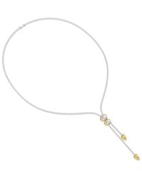 Lab Grown Diamonds - 18K Vermeil 8.Ct. Tw. Lab-Grown Diamond Drop Necklace - Lyst