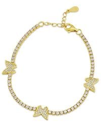 Savvy Cie - Cz Station Bracelet - Lyst