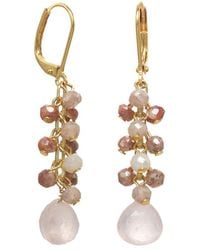 Rachel Reinhardt Jewelry - Rose Quartz Cluster Earrings - Lyst