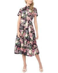 Ted Baker - Charlie Drop Waist Linen Midi Dress - Lyst