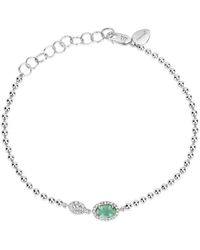 Meira T - 14k 0.53 Ct. Tw. Diamond & Emerald Bracelet - Lyst