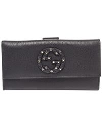 Gucci - Leather Soho Studded Continental Wallet (Authentic Pre-Owned) - Lyst