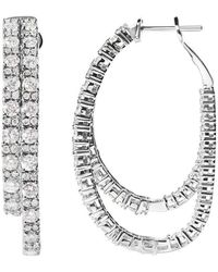 Haus of Brilliance - 14K 4.00 Ct. Tw. Diamond Hoop Clip-On Earrings - Lyst
