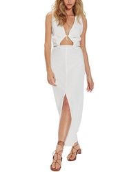 ViX - Solid Gracie Detail Long Dress - Lyst