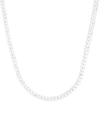 Italian Silver - Comfort Curb Chain Necklace - Lyst