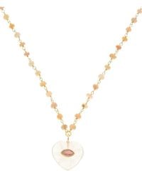 Rachel Reinhardt Jewelry - Vermeil Rose Quartz & Opal Pendant Necklace - Lyst