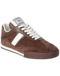 Chloé - Kick Suede Sneaker - Lyst