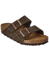 Birkenstock - Arizona Soft Footbed Suede Leather Sandal - Lyst