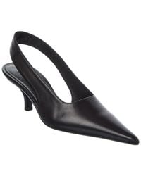 TOTEME - Decollete Leather Slingback Pump - Lyst