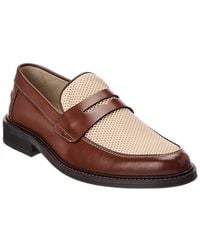 Bruno Magli - Alex Leather & Mesh Loafer - Lyst