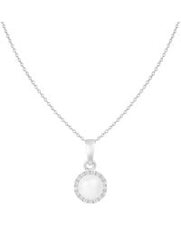 Splendid - 6.5-7Mm Pearl Cz Dangle Set - Lyst