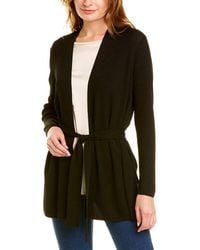 Lafayette 148 New York - Belted Silk-blend Cardigan - Lyst