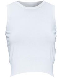 Alaïa - Alaïa Sleeveless Ribbed Crop Vest, Size Fr (Authentic Pre-Loved) - Lyst