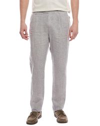 Onia - Linen Tapered Pleated Trouser - Lyst