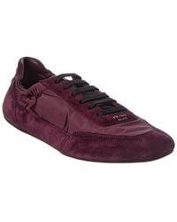 Prada - Collapse Re-Nylon & Suede Sneaker - Lyst