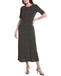 Vince Camuto - 3/4 Sleeve Crewneck Maxi Dress - Lyst