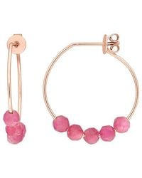 Rina Limor - 1.14 Ct. Tw. Tourmaline Hoop Earrings - Lyst
