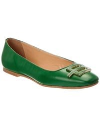 Baldini - Leather Ballet Flat - Lyst