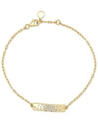 Sabrina Designs - 14K 0.17 Ct. Tw. Diamond Chain Bar Bracelet - Lyst