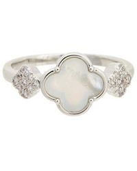 Juvell - Plated Pearl Cz Ring - Lyst