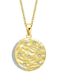 Genevive Jewelry - Rachel Glauber 14K Plated Cz Pendant Necklace - Lyst