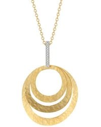 Reiss - 14k 0.06 Ct. Tw. Diamond Pendant Necklace - Lyst