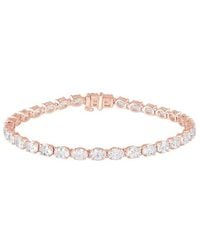 Lab Grown Diamonds - 14K Rose 7.80 Ct. Tw. Lab Grown Diamond Bracelet - Lyst