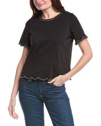 Cece - Scalloped Shirt - Lyst
