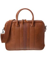 Ted Baker - S Striped Document Satchel Bags And Wallets Tan One Size - Lyst