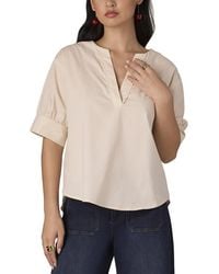 Wit & Wisdom - V-Neck Woven Top - Lyst
