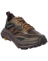 Hoka One One - U Mafate Speed 4 Lite Leather & Mesh Sneaker - Lyst