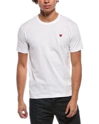 COMME DES GARÇONS PLAY - Tiny Heart Emblem T-Shirt - Lyst