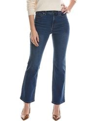Anne Klein - Bootleg Sateen Denim Pant - Lyst