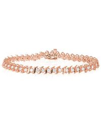 Amairah - 14K Rose 5.00 Ct. Tw. Lab-Grown Diamond Tennis Bracelet - Lyst