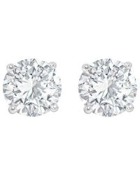 Suzy Levian CZ Jewelry - Suzy Levian Silver Cz Studs - Lyst