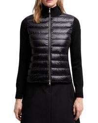 Moncler - Padded Wool-Blend Cardigan - Lyst