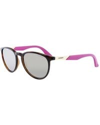 Carrera - Round Havana Purple Mirrored Sunglasses - Lyst