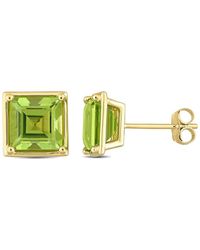 Rina Limor - Mini Bezel 14k 3.52 Ct. Tw. Peridot Studs - Lyst