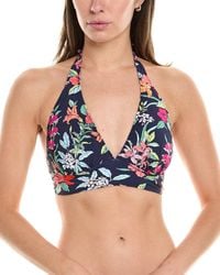 Tommy Bahama - Summer Floral Reversible Halter Bikini Top - Lyst