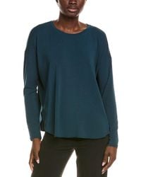 Eileen Fisher - Round Neck Boxy Top - Lyst
