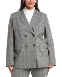 Marina Rinaldi - Plus Robert Wool-Blend Blazer - Lyst