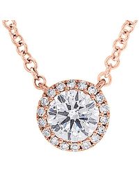 Diana M. Jewels - Fine Jewelry 14k Rose Gold 0.46 Ct. Tw. Diamond Necklace - Lyst