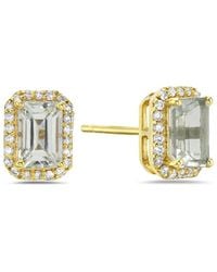 Forever Creations USA Inc. - Forever Creations 14k 1.23 Ct. Tw. Diamond & Aquamarine Halo Earrings - Lyst