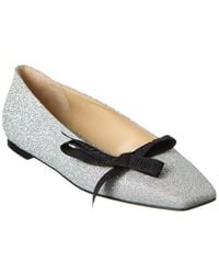 Jimmy Choo - Veda Glitter Ballerina Flat - Lyst