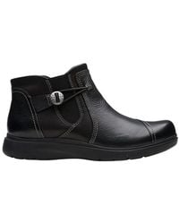 Clarks - Black Leather Boot - Lyst