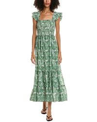 Max Studio - Flutter Sleeve Maxi Dress - Lyst