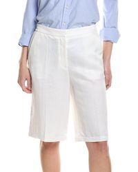 BOSS - Telini Linen-Blend Short - Lyst