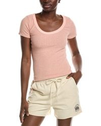 Project Social T - Julie Scoop Neck Sweater Rib T-Shirt - Lyst